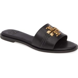 New Tory Burch Everly Slides Black Size 7